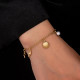 Gold Tone Shell & Starfish Jewellery Set | Beach Choker Necklace & Bracelet for Women | Summer Holiday Vacation Jewelry | Nautical Ocean Charm Set | Dainty Gifts for Her